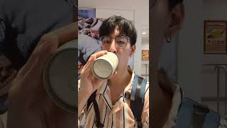 I tried milk tea at MUJI for the first time [upl. by Yenruoj]