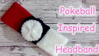 Pokeball Inspired headband 22 Sentro Addi Needle Knitting Free Pattern [upl. by Nnylkcaj710]