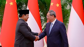 Pertemuan Bilateral Presiden Prabowo dengan PM RRT Li Qiang Beijing 9 November 2024 [upl. by Ornas]