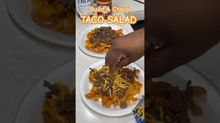 Easy to make Taco Salad using affordable ingredients…Feed your family for cheap tonight tacos [upl. by Gilly]