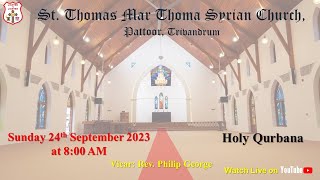 Holy Qurbana Live  St Thomas Mar Thoma Syrian Church  Pattoor Trivandrum [upl. by Albion]