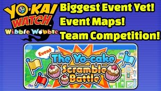 Yokai Watch Wibble Wobble  TEAM KOMASAN YoCake Scramble Battle Event Playthrough [upl. by Nana880]