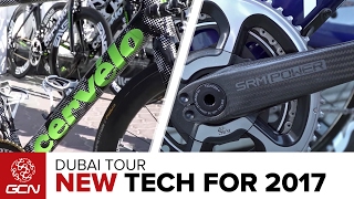 NEW Pro Bike Tech For 2017 With Caley Fretz  Dubai Tour 2017 [upl. by Ledif]