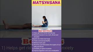 MATSYASANA  Fish pose  Benefits 2022 ytshorts shorts youtubeshorts [upl. by Luanne141]