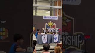 Yiheng Wang solving the 3x3 cube in 433 seconds during Philippine Championship 2024 [upl. by Lliw]