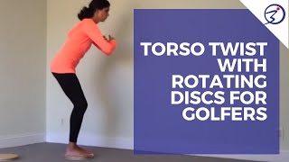 Torso Twist with Rotating Discs for Golfers by ProBalance [upl. by Wymore675]