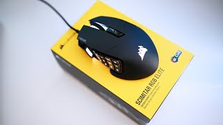 Corsair Scimitar Elite Review – MMO Gaming Mouse [upl. by Mittel]