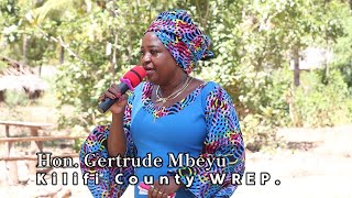 Mbeyu standing with her people a gainst nuclear energy in Kilifi County [upl. by Eiramit552]