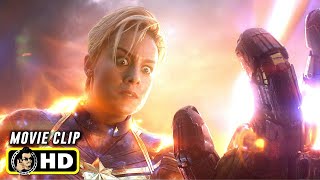 AVENGERS ENDGAME 2019 Captain Marvel Vs Thanos HD IMAX Version [upl. by Culhert]