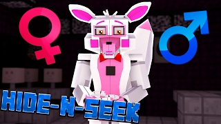 FUNTIME FOXY IS A GIRL Minecraft FNAF Sister Location HIDE N SEEK [upl. by Etnaed871]