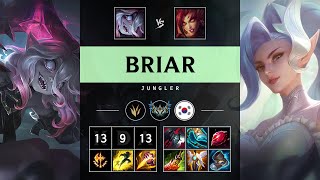 Briar Jungle vs Zyra Killing spree  KR Challenger Patch 1421 [upl. by Lagasse]