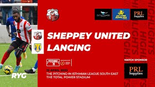 HIGHLIGHTS Sheppey United v Lancing [upl. by Aerdnna]