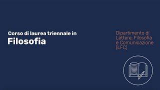 UNIBG  Laurea triennale in Filosofia LFC [upl. by Attehcnoc]