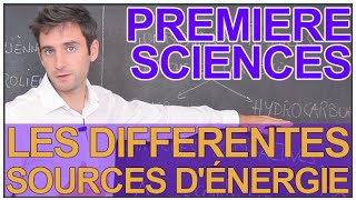 Les différentes sources dénergie  Sciences 1ère ESL  Les Bons Profs [upl. by Goto]