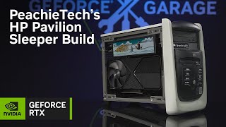 GeForce Garage  PeachieTechs Retro HP Pavilion Sleeper Build [upl. by Ambrogino]