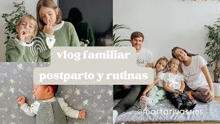 Problemas en posparto y rutinas  Vlog familiar [upl. by Enal734]