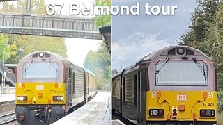 Class 67s going through keynsham [upl. by Arbma702]