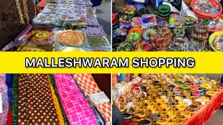 Malleshwaram Street Shopping  Bengaluru Street Shopping  Bangalore Street Shopping 🛺 [upl. by Zanahs852]