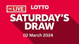 The National Lottery Lotto Draw Live Results from Saturday 02 March 2024  lotto live [upl. by Ogaitnas551]