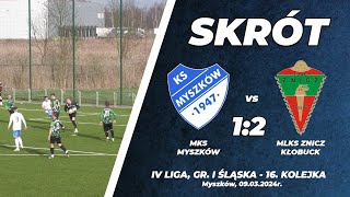 16 kolejka 202324 MKS Myszków  MLKS Znicz Kłobuck 12 [upl. by Nofets]