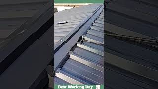 Best working day 1893 Steel roof installation process [upl. by Ciapha]