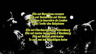 Damien Saez  Mon Européenne paroles [upl. by Weldon616]