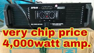 Stranger spb4k dual power amplifier 4000 watt price and unboxing video DJ Rock [upl. by Claribel]