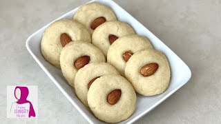 Ghraybeh  Middle Eastern Shortbread Biscuits [upl. by Ecienaj]