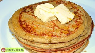 HOT CAKES DE AVENA Y PLATANO sin HARINA en LICUADORA DESAYUNO ROSVI HERNANDEZ [upl. by Yeffej713]