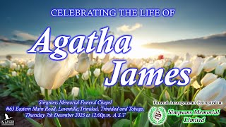 Funeral Service of Agatha James [upl. by Ormsby]