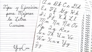 Ejercicios para mejorar la LETRA CURSIVA o Letra de Carta 📝  Aprende a mejorar tu letra [upl. by Seidnac]