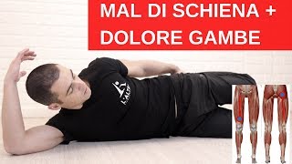 Dolore alla SCHIENA che prende le GAMBE esercizi e consigli [upl. by Primavera947]