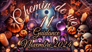 Chemin de vie 11 Guidance Novembre 2024  CONCOURS 🎁 [upl. by Yrokcaz]