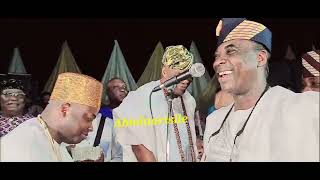 Stylish King Oba Saheed Elegushi Akinsiku of Lagos Did the Unsual on K1 Stage Hot Video [upl. by Ymia109]