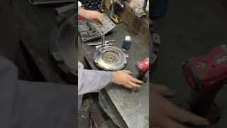 How to resurface a flywheel when doing a clutch in less than 60 seconds shorts [upl. by Bowler]