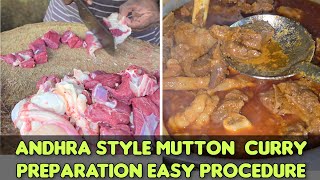 Andhra style mutton curry muttoncurry [upl. by Ahsilahs866]