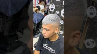 Gri saç boyama keşfet mrbarber viralvideo hair barbarshop hairstyle scar haircut [upl. by Hgielsel]