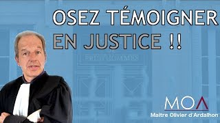 Comment témoigner en justice [upl. by Salkcin]