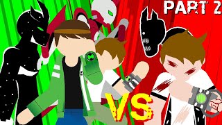 BEN 10 uaf and classic vs carnitrix ben stick node animation [upl. by Domingo]