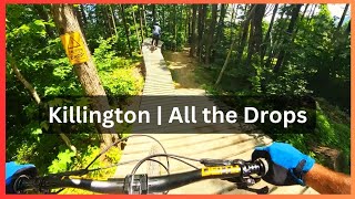 Killington Bike Park  All the Drops [upl. by Erme]