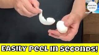 Perfect Easy To Peel Hard Boiled Eggs  Egg Shells Practically Fall Off [upl. by Aleira]