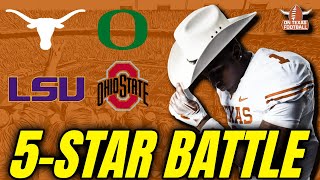 5Star Battle Dakorien Moores Decision  Texas Longhorns Football  Recruiting  Oregon Ducks [upl. by Ettolrahs649]