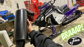 JAWS MUFFLER MATRYX 850  EXHAUST UPGRADE [upl. by Dehlia]