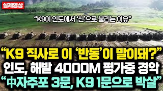 “韓 K9 직사로 이 ‘반동’ 말이되냐” 인도 해발 4000M 평가중 경악 인도군 참모총장 “中자주포 3문 K9 1문으로 박살” [upl. by Atnom]