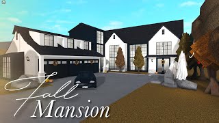 Autumn Modern Farmhouse Bloxburg Speedbuild 50k Trending Bloxburg Roblox [upl. by Ekihc]