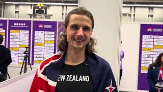 Geordie Beamish talks after using INSANE KICK TO SHOCK THE WORLD and win World Indoor 1500 title [upl. by Annid]