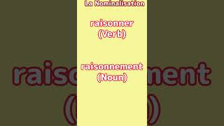 Let us learn French nominalisation apprendrelefrançais education nominalisation french [upl. by Shabbir825]