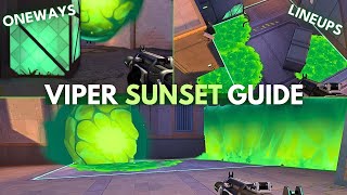 VIPER SUNSET GUIDE NEW MAP  VALORANT [upl. by Bronk]