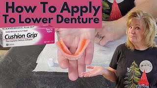 How To Use Cushion Grip Denture Adhesive  Do A Soft Reline On Your Dentures at Home [upl. by Kowal]