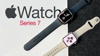 Apple Watch Series 7 Midnight amp Starlight UNBOXING  A Stay At Home Moms Perspective [upl. by Bax228]